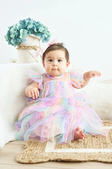 tiered dress girl