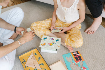 Kid playing card game
