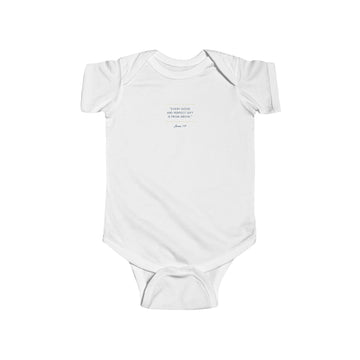 James 1:17 Bible Quote Infant Fine Jersey Bodysuit