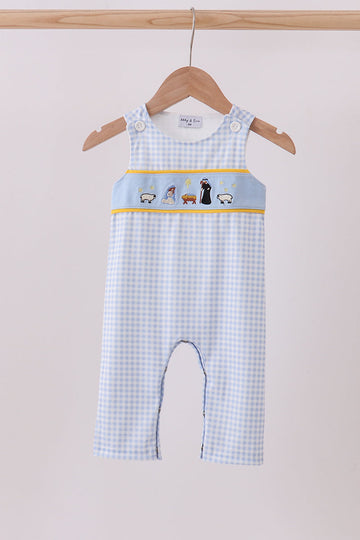 Blue nativity embroidery jonjon