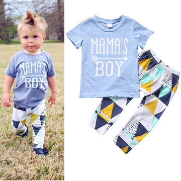 Mama's Boy Blue Arrow Two-Piece Suit