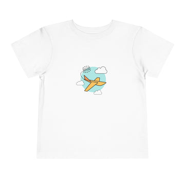 Airplane flying Toddler Short Sleeve Tee