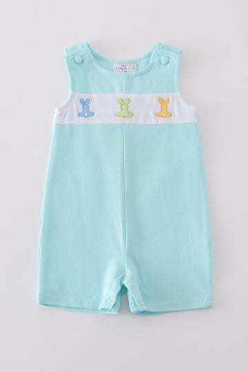 Premium Mint jonjon with adorable bunny embroidery, perfect for springtime adventures.