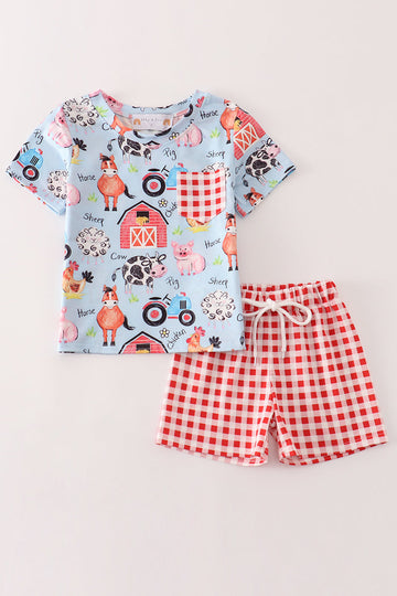 Farm animal boy set