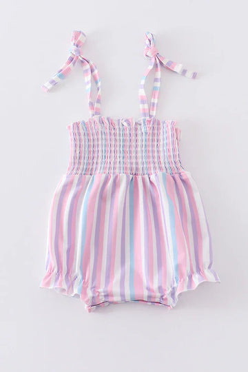 smocked girl bubble
