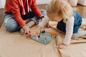 Kids Playing Board Game