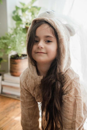 girl with hoodie