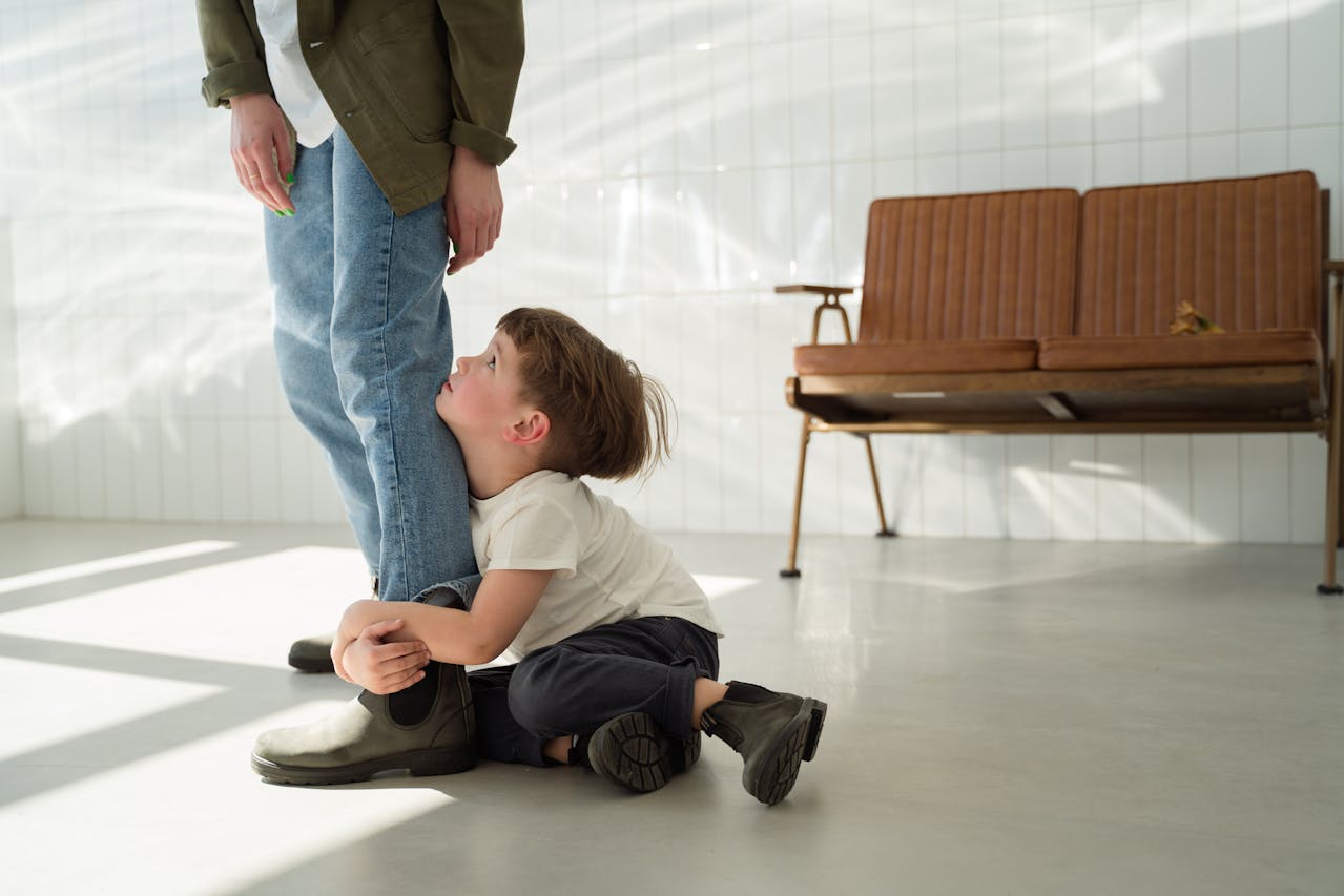 Kid throwing a tantrum