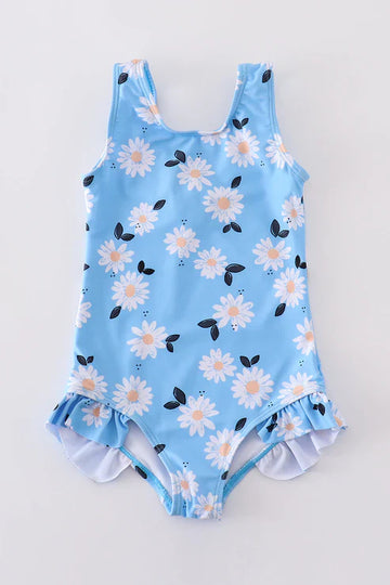 blue swimsuit