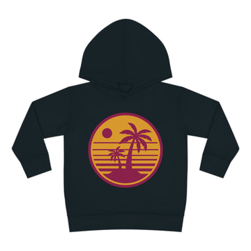 Tropical Sunset Toddler Pullover Fleece Hoodie