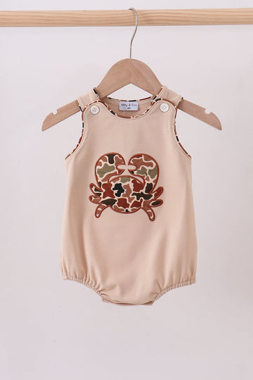 Camouflage crab applique bubble