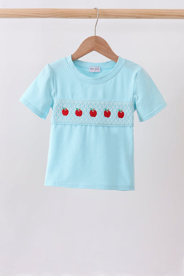 Blue Apple Smocked Top