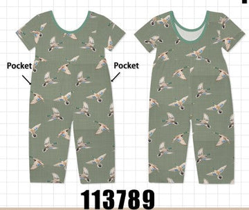 Green Mallard Bamboo Jumpsuit