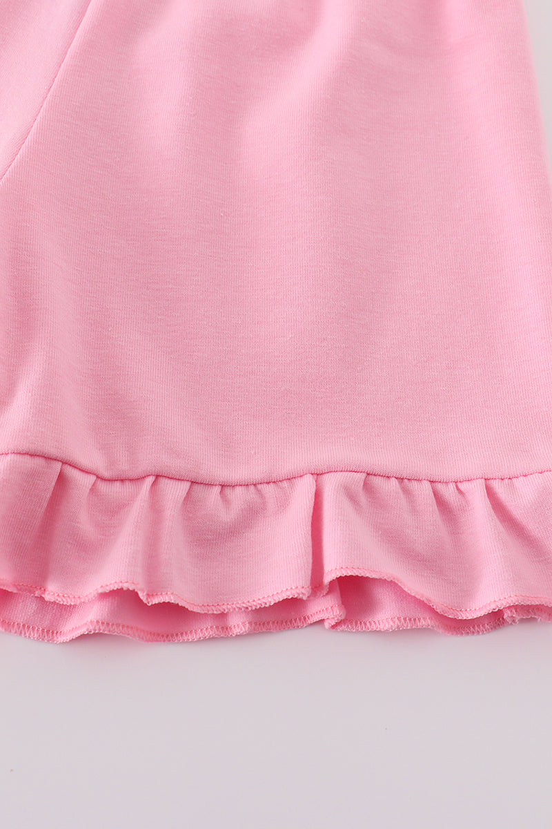 Blossom Love MAMA'S GIRL embroidery set: pastel floral pattern, cozy toddler outfit.