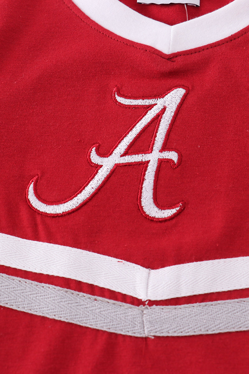Cheerful children's Alabama skorts set with cute embroidery, perfect for game day fun.