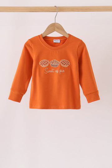 Sweet as pie embroidery top