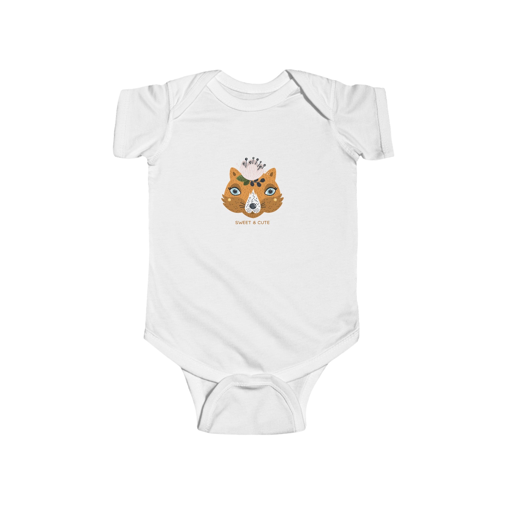 Cute Fox Infant Fine Jersey Bodysuit