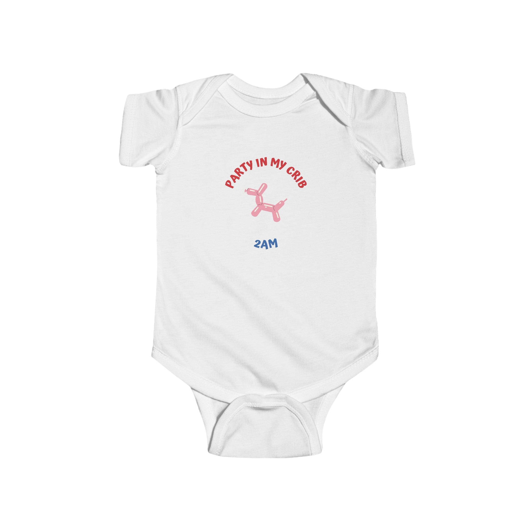 Party in my crib Infant Fine Jersey Bodysuit