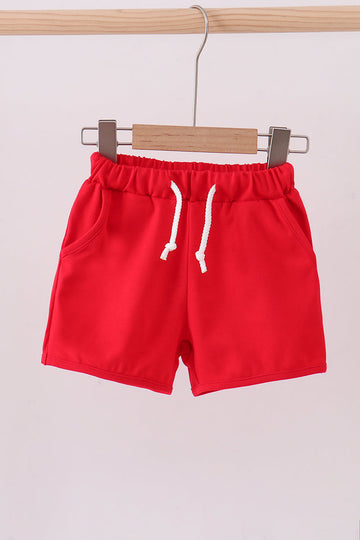 Premium Red drawstring shorts