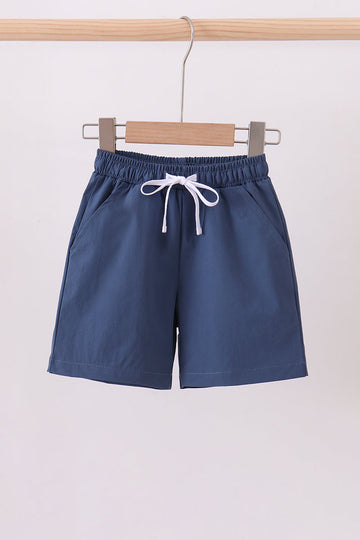 Slate blue pocket performance shorts