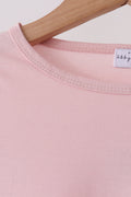 Pink bamboo pajama set – view 2