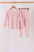 Pink bamboo pajama set – view 6