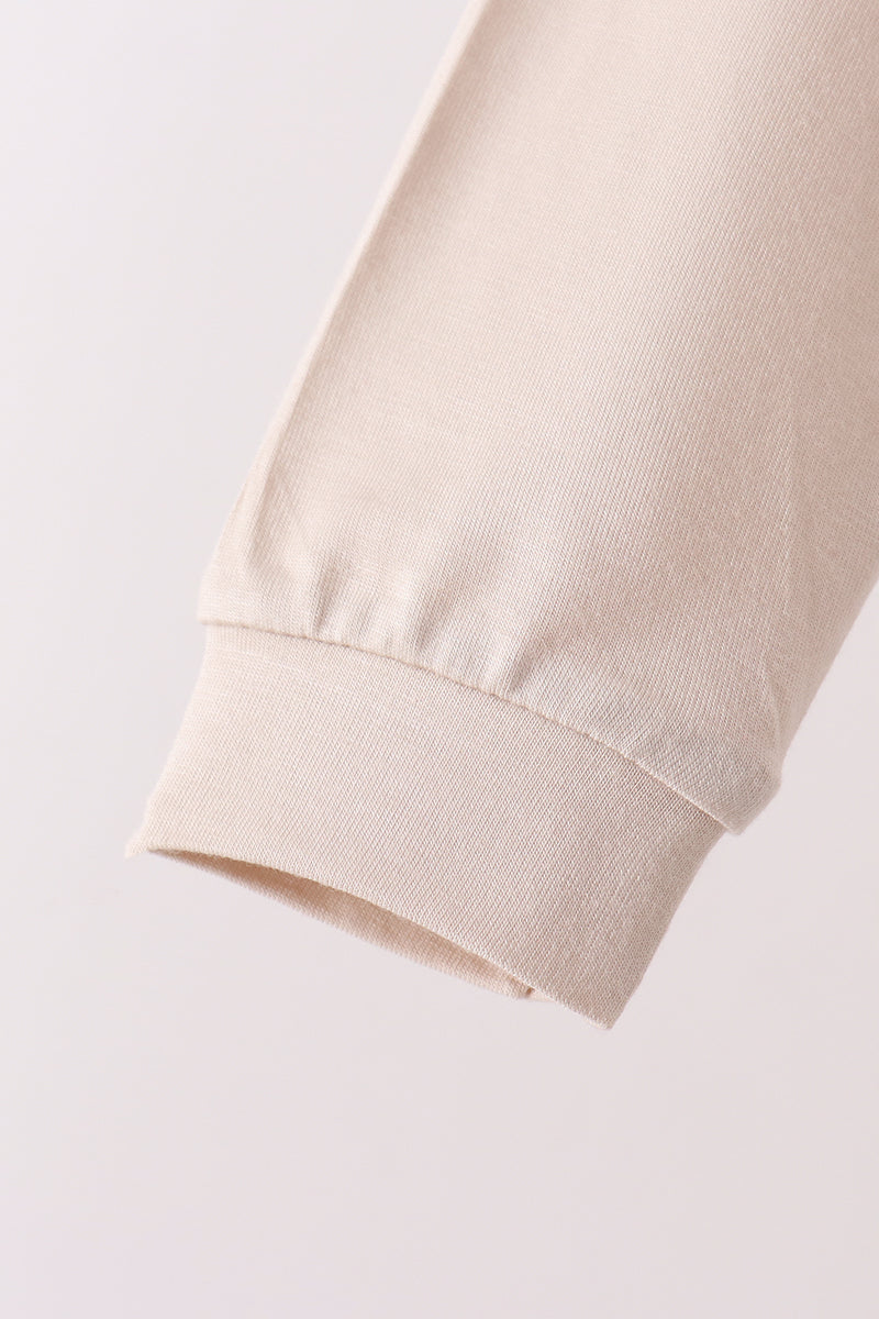 Beige bamboo pajama set – view 4