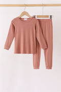 Dusty rose bamboo pajama set – wholesale for boutiques | Honeydew USA