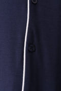 Navy bamboo mom pajama set – view 4