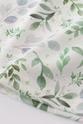 Sage green smocked set with bunny embroidery, perfect for springtime adventures.