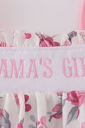 Pink floral dress with 