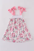 Pink floral dress with 