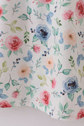 Green garden rose mom dress with vibrant floral pattern, perfect for spring outings.