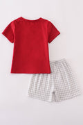 Adorable Alabama elephant football applique set for kids, perfect for game day fun.