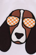 Orange Tennessee applique set from Sandilake Clothing, featuring playful state-themed design.
