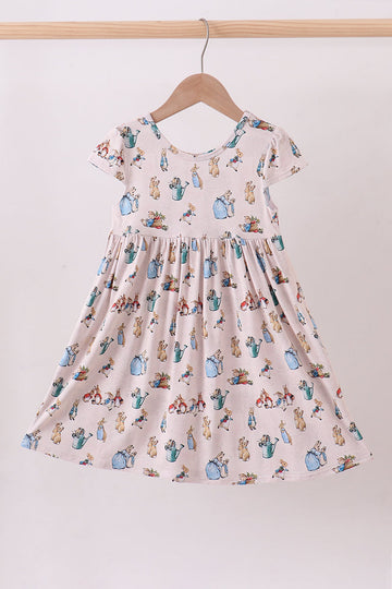 Brown bunny bamboo dress