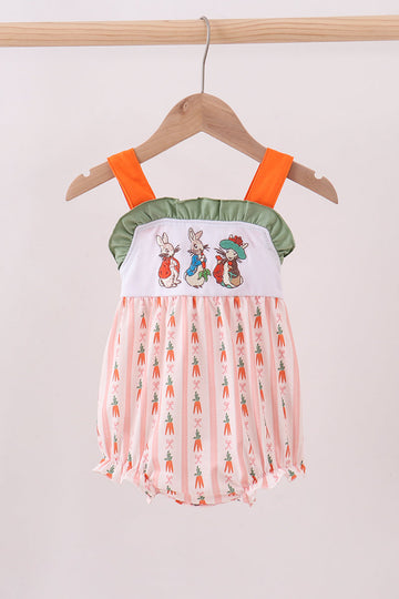 Bunny embroidery ruffle bubble