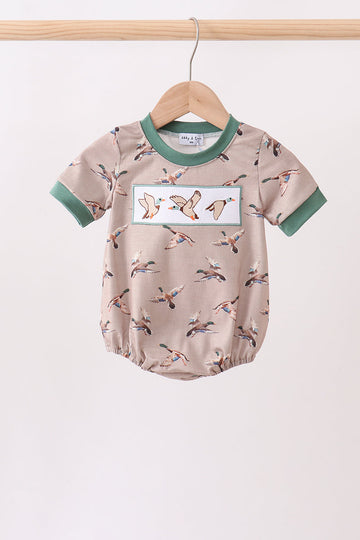 Green Mallard Embroidered Bubble