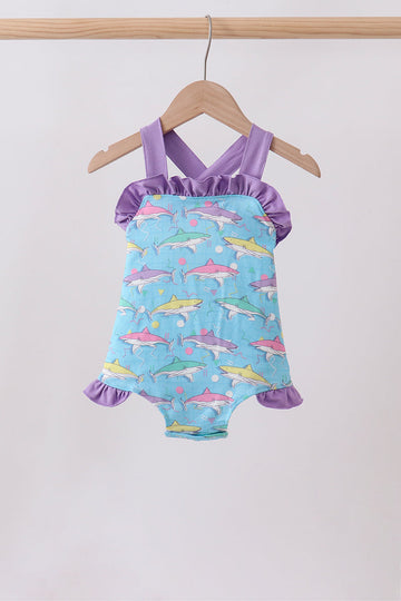 Blue Shark Ruffle Bubble