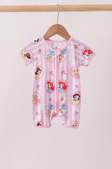 Pink Princess Bamboo Romper