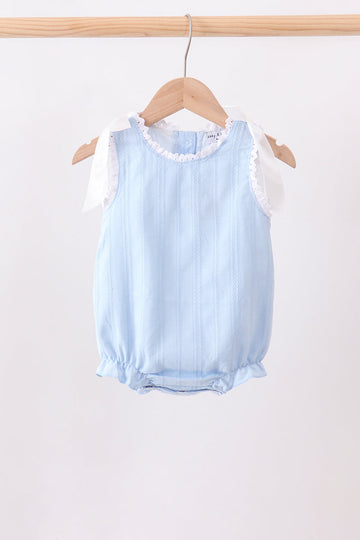 Blue Jacquard Lace Bubble