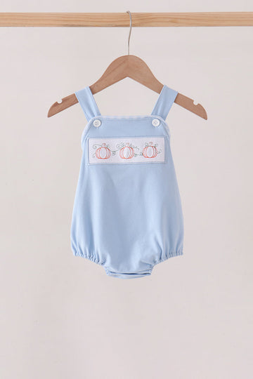 Blue Pumpkin Embroidery Bubble