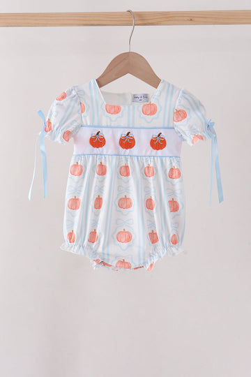 Blue Pumpkin Embroidery Bubble