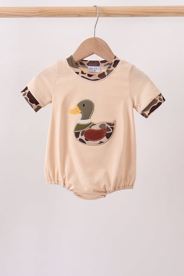 Camouflage duck applique bubble