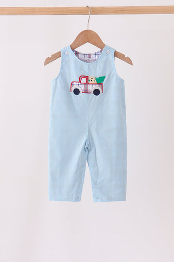 Blue plaid deer reversible jonjon